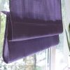 Римские шторы тканевые, лен, 160 см, фиолетовый - фото 3