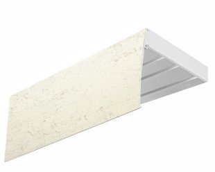 Потолочный карниз 3-х рядный (белый), пластиковый, 160 см - фото 1
