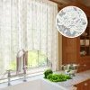 Тюль кружево для кухонного окна, кружево, 175 см, белый - фото 2