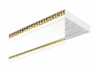 Потолочный карниз 3-х рядный (золото), пластиковый, 160 см - фото 1