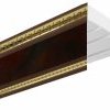 Настенный карниз 3-х рядный (махагон), пластиковый, 160 см - фото 2