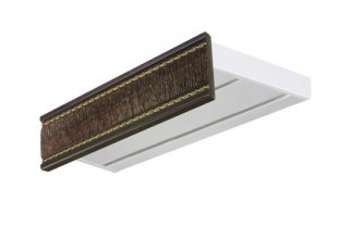 Настенный карниз 3-х рядный (Дарса Венге), пластиковый, 140 см - фото 1