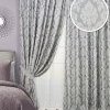 Комплект жаккардовых штор с тюлем, жаккард, серый, 270 см - фото 2