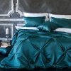 Комплект портьер с покрывалом атлас, полиэстер, голубой, 250 см - фото 2