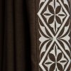 Комплект штор с вышивкой, полиэстер, коричневый, 280 см - фото 3
