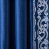 Комплект штор с вышивкой, полиэстер, синий, 270 см - фото 3