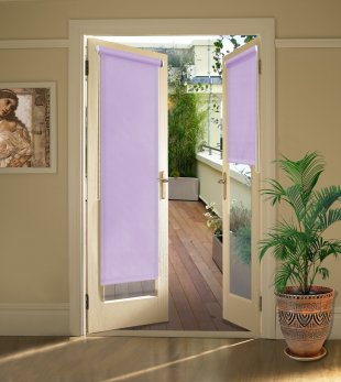Миниролло на балконную дверь, полиэстер, 215 см, фиолетовый - фото 1