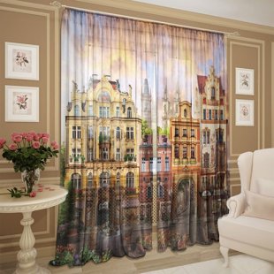 Тюль Декорация, 270 см, коричневый - фото 1