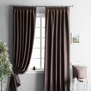 Комплект из двух штор Блэквуд, блэкаут, венге, 270 см - фото 1