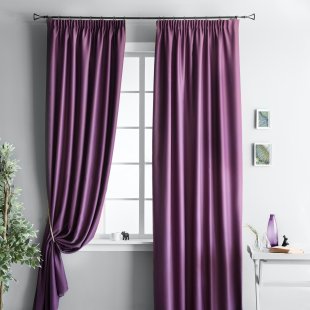 Комплект из двух штор Блэквуд, блэкаут, фиолетовый, 270 см - фото 1