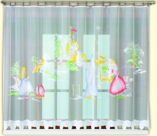 Комплект готовых штор в детскую, полиэстер, белый, 150 см - фото 1