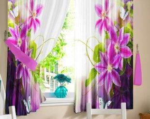Комплект штор для кухни Идеал, полиэстер, 160 см - фото 1