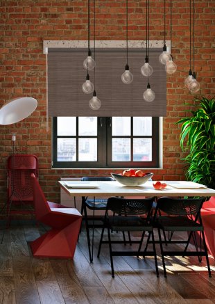 Миниролло Loft, полиэстер, 160 см, коричневый - фото 1