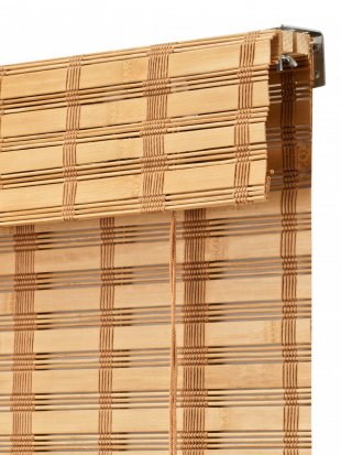 Римские шторы из бамбука, бамбук, коричневый - фото 1