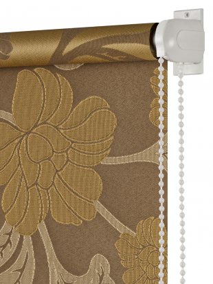 Миниролло Bloom монохром, полиэстер, 170 см, коричневый - фото 1
