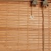 Римские шторы из натурального материала, бамбук, коричневый - фото 3
