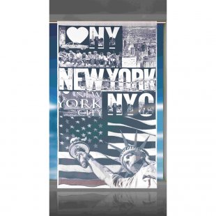 Гардина-панно Нью-Йорк, полиэстер, кремовый, 240 см - фото 1