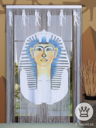 Шторы пано Фараон, полиэстер, белый, 240 см - фото 1